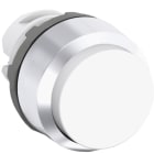 ABB - Modular Pushbutton Bianco MP3-21W con Installazione Luminosa e Ghiera Cromata.