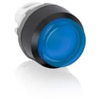 ABB - Modular Pushbutton MP4-11L with Stabilized Luminosity in Blue and Black Housing.