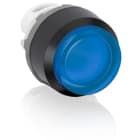 ABB - Modular Pushbutton MP4-11L with Stabilized Luminosity in Blue and Black Housing.