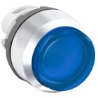 ABB - Modular Pushbutton Blue MP4-21L with Stabilized Luminosity in Blue Chrome Finish.