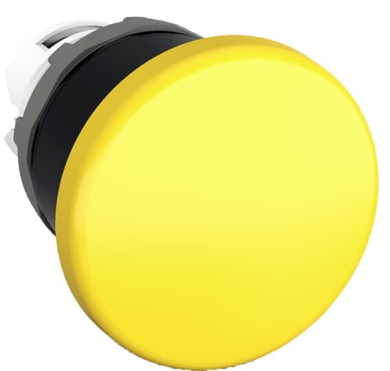ABB - MPM1-10Y PUL.FUNGO 40MM GIALLO GH. NERA Yellow Modular Mushroom pushbutton