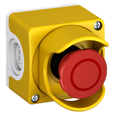 ABB - Custodia CEPY1-2002 Yellow/Light grey Assembled con Emergency Stop e Shroud. KW 246 9