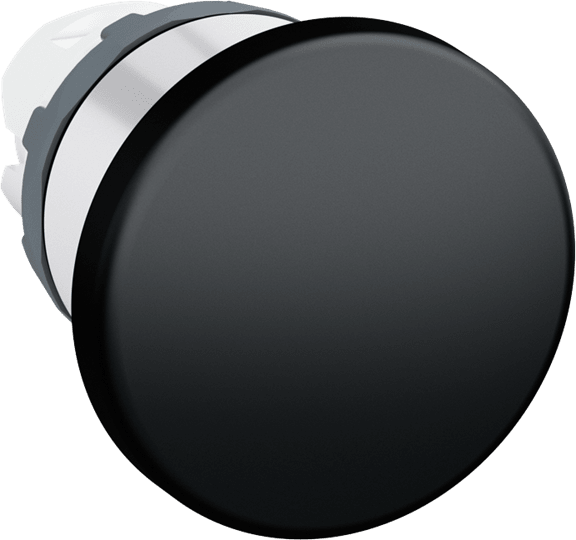 ABB - MPM1-20B PUL.FUNGO 40MM NERO GH. CROM Black Modular Mushroom pushbutton