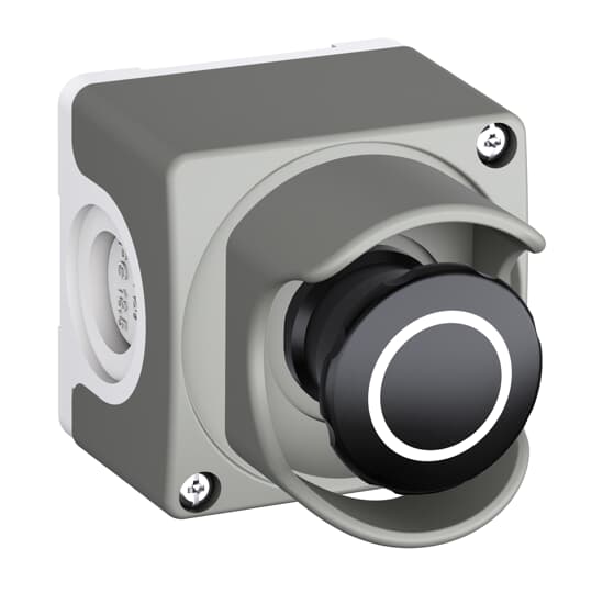 ABB - Dark grey/light grey assembled enclosure with machine stop, shroud and CEP1-2002 custodia.