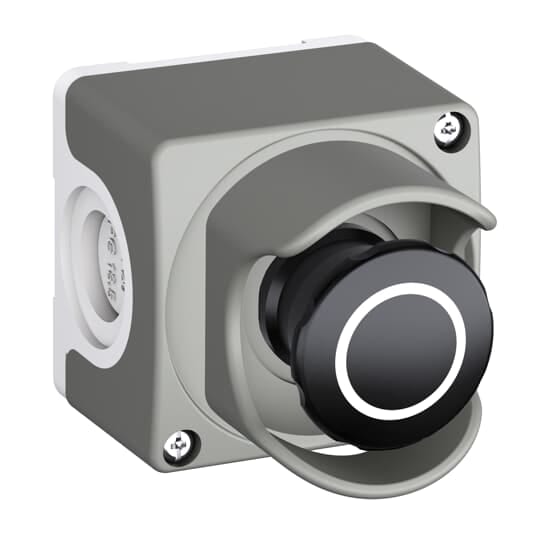 ABB - Dark grey/light grey assembled enclosure with machine stop, shroud and CEP1-2002 custodia. KW 253 5