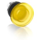 ABB - Pulsante Fungo Modulare Giallo 40mm con Ghiera Nera MPM1-11Y.