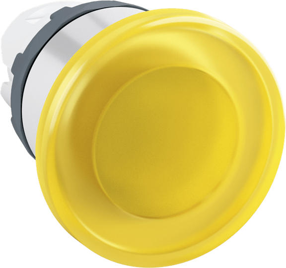 ABB - PULS.FUNGO 40MM GIALLO GH. CROM Modular Mushroom pushbutton MPM1-21Y Yellow