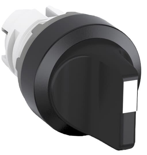 ABB - M2SS2-10B Selector Switch 2P 90. Black Modular Selector Switch with Black Handle.