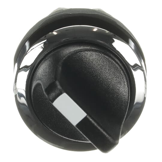 ABB - M2SS2-20B Selector Switch 2P 90. Black with Chrome Finish. KW 333 5