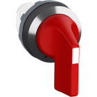 ABB - M2SS5-20R Selector Switch 2P 90 Red GH Chrome Modular Design.