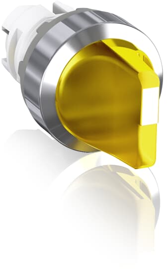 ABB - M2SS1-21Y Selector Switch 2 Position 45 Degree Yellow with Chrome Handle.