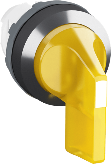 ABB - M2SS5-21Y Selector Switch 2 Position 90 Degree Yellow with Chrome Plating.