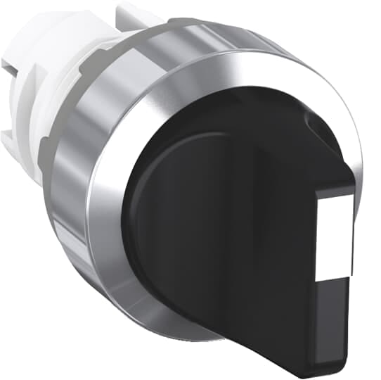 ABB - M3SS3-20B Selector Switch 3P 45. Black with Chrome Finish.