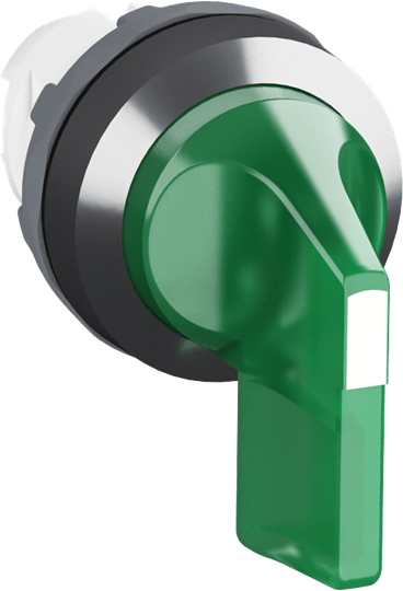 ABB - M3SS4-21G Selector Switch 3PL 45 Green Chrome.