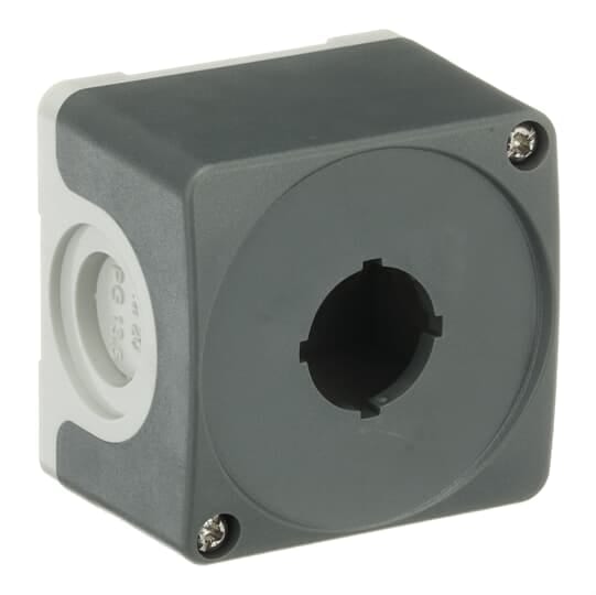 ABB - CUSTODIA COMPATTA GRIGIO PER MACCHINA STOP CON 1 FORO