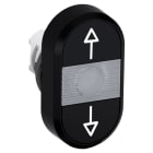 ABB - Doppio Pushbutton MP9-1073 con Pulsante Doppio Luminoso Nero e Frecce