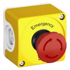 ABB - Yellow/Light grey Assembled Enclosure with Emergency Stop CEPY1-5002 CUST.PL.GIALLA CON PULS. EME.