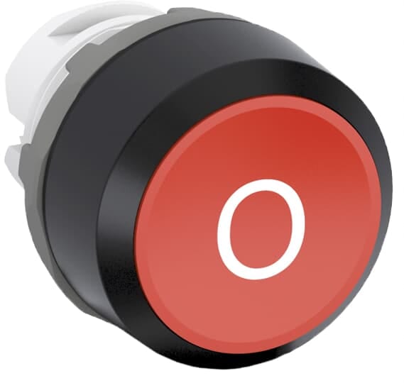 ABB - Marked Red Modular Pushbutton MP1-7031 PULS. ROSSO SIMBOLO O GH.NERA