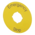 ABB - Legenda Targhetta KTC15-1005 70mm - Arresto di Emergenza.