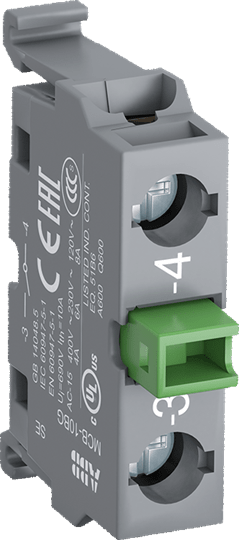 ABB - Contatto dorati x barra DIN MCB-10BG 1NC per blocco contatti. KX 852 3