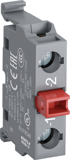 ABB - Contatto dorati x barra DIN 1NA MCB-01BG per un'installazione elegante ed efficiente.