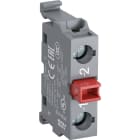 ABB - Contatto dorati x barra DIN 1NA MCB-01BG per un'installazione elegante ed efficiente.