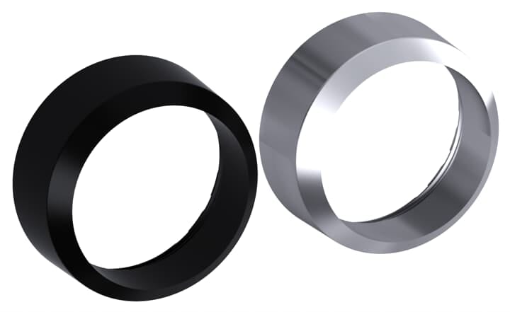 ABB - Ghiera plastica nera per selettori modulari di gamma KA1-8080.