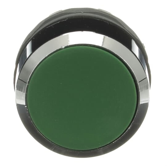 ABB - Pulsante verde modulare con ghiera metallica MP1-30G.