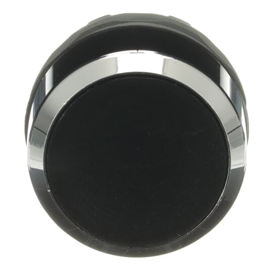 ABB - Pulsante Nero Modulare con Ghiera Metallica MP1-30B Black Modular Pushbutton