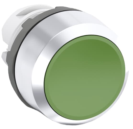 ABB - Pulsante verde modulare con ghiera metallica MP2-30G.