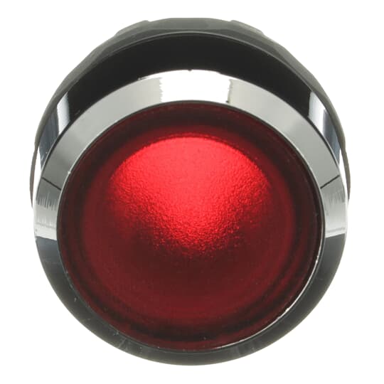 ABB - Pulsante rosso con ghiera metallica per moduli modulari MP1-31R.