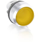 ABB - Pulsante giallo modulare con ghiera metallica MP1-31Y.