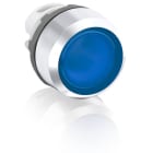 ABB - Pulsante blu con ghiera metallica modulare MP1-31L.