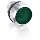 ABB - Pulsante verde modulare con ghiera metallica MP2-31G.
