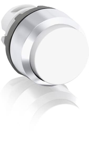 ABB - Pulsante Bianco Modulare con Ghiera Metallica MP3-30W