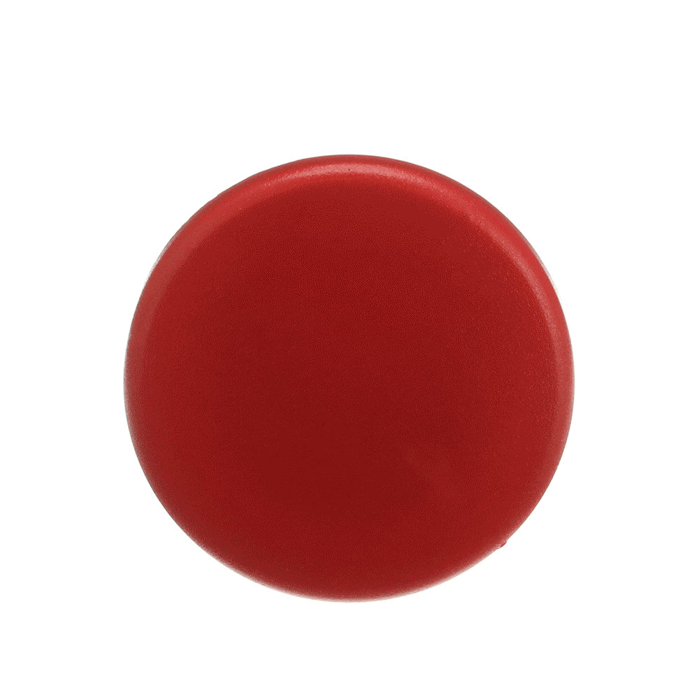 ABB - Pulsante fungo modulare rosso 40 mm con ghiera metallica MPM1-30R.
