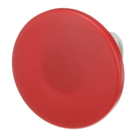 ABB - Pulsante a fungo modulare rosso MPM2-30R, diametro 60mm, ghiera metallica.