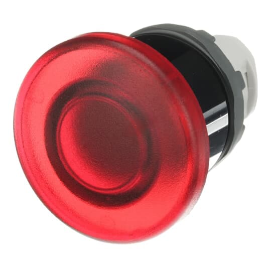 ABB - Pulsante fungo modulare rosso 40 mm luminoso MPM1-31R.