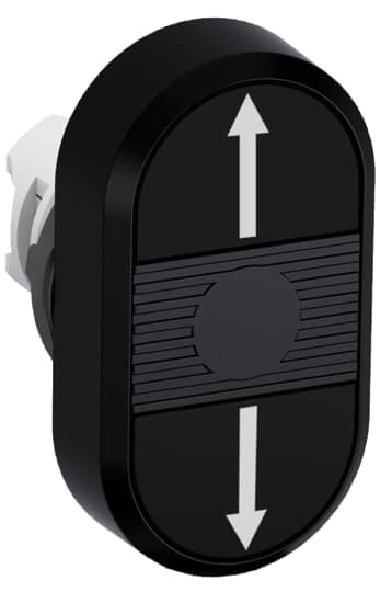 ABB - Double Pushb. MP9-1143 Pul. Doppio Nero Frecce.