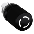 ABB - Black Modular Machine Stop MPET3-10B Pul.Fungo 30mm Nero.