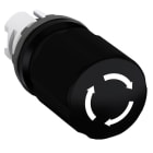 ABB - Black Modular Machine Stop MPET3-10B Pul.Fungo 30mm Nero.