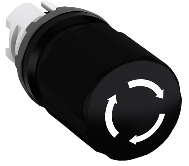 ABB - Black Modular Machine Stop MPET3-10B Pul.Fungo 30mm Nero.