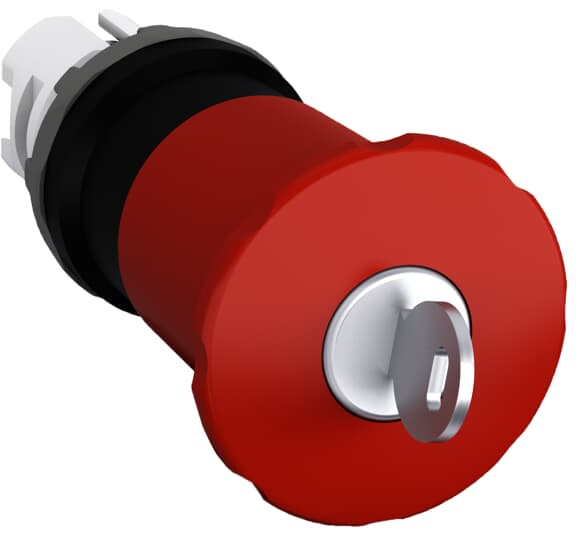 ABB - Red Modular Emergency Stop MPEK4-13R PUL.FUNGO 40MM ROSSO A CHIAVE.