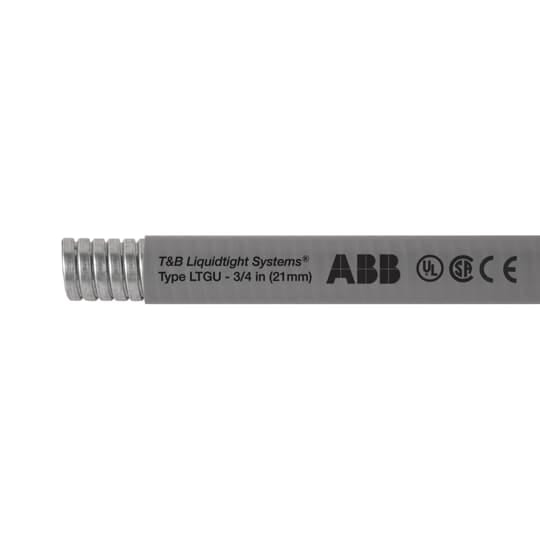 ABB - Guaina metallica zincata con guaina in PVC e rame nero da 1/2 pollice, lunghezza 30 metri/100 piedi.