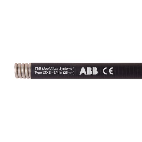 ABB - Guaina metallica NC32-1 con acciaio zincato e rivestimento in TPE nero, lunghezza 30m/100ft.