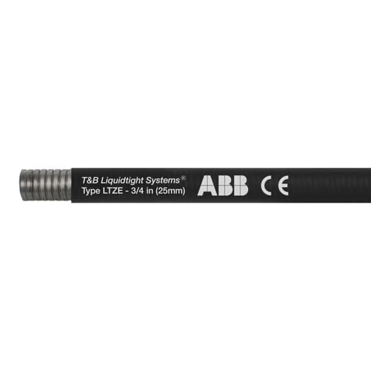 ABB - Guaina metallica NC25-3/4 in alluminio e poliuretano HLFR nera 30m/100ft. LTZES03B-C