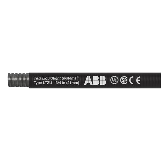 ABB - Guaina metallica zincata con rivestimento in poliuretano e rame nero per cavi da 1/2 pollice, lunghezza 30 metri/100 piedi.