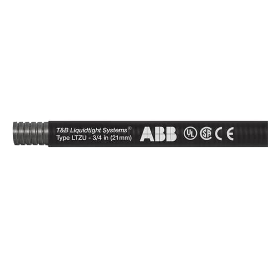 ABB - Guaina metallica zincata con rivestimento in poliuretano e rame nero per cavi da 1/2 pollice, lunghezza 30 metri/100 piedi.