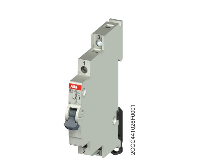 ABB - E218-25-10 Interruttore di controllo 25A 1NA+1NC 250VAC E218-25-11 Interruttore 1NA+1NC 25A 250VAC