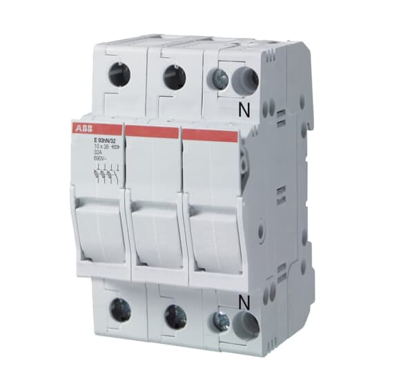 ABB - E 93HN/20S Portafusibile E 90H 3P+N, 20A Fuse Holder